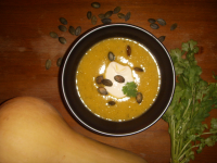 Butternut Squash Soup With Coriander and Pumpkin Seed ... image