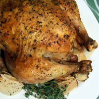 Roast Chicken with Thyme and Onions Recipe | Allrecipes image