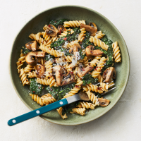 Chickpea Pasta with Mushrooms & Kale Recipe | EatingWell image