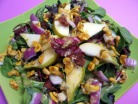 Spinach Pear Salad from Restaurateur, Tom Douglas Recipe ... image
