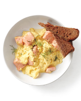 Salmon and Scrambled Eggs Recipe | Martha Stewart image