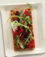 Sardine-and-Pepper-Topped Cracker Recipe | Martha Stewart image