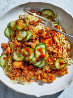 Saucy Tofu Noodles With Cucumbers and Chili Crisp Recipe ... image