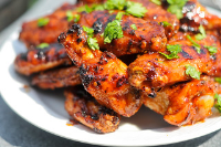 Grilled Honey Chipotle Chicken Wings Recipe :: The Meatwave image