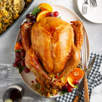 Turkey with Sausage-Cornbread Stuffing Recipe: How to Make It image
