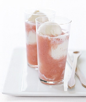 White Peach Floats Recipe | Real Simple image