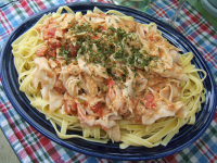 Crab Linguine Recipe - Food.com image
