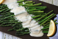 Roasted Asparagus with Parmesan Cream Sauce Recipe ... image
