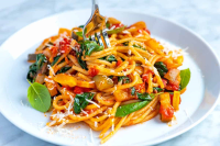 Fresh and Easy Veggie Spaghetti - Easy Recipes for Home Cooks image