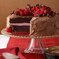 Chocolate Cake with Raspberry Filling Recipe: How to Make It image