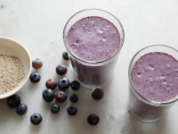 Blueberry and Chia Seed Smoothie Recipe | Amy Chaplin ... image