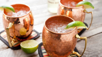 Moscow Mule in Copper Mugs Recipe - Tablespoon.com image