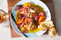 Grilled Chicken with Marinated Tomatoes and Onions Recipe ... image