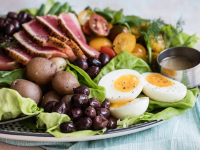 Ahi Tuna Niçoise Salad Recipe | Pete and Gerry's Organic Eggs image