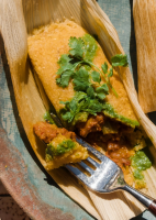 Dirty South Hot Tamales With Jackfruit and Cilantro Sauce ... image