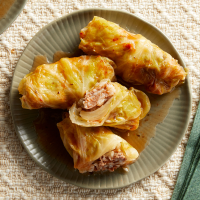 Lebanese Stuffed Cabbage Rolls with Beef Recipe | EatingWell image
