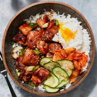 Chicken & Kimchi Bowls Recipe | Rachael Ray In Season image