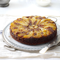 Upside-Down Pear Gingerbread Cake Recipe: How to Make It image