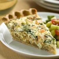 Shrimp & Spinach Quiche Recipe | EatingWell image