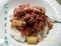 Filipino Corned Beef Hash over Rice Recipe - Food.com image