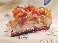 Cheesecake with Fresh Peach Topping Recipe by Catherine ... image