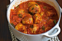 Chicken meatballs in fresh tomato sauce Recipe | Good Food image