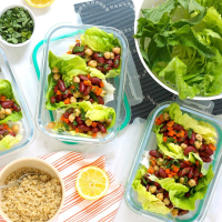 Meal-Prep Vegan Moroccan Lettuce Wraps Recipe | EatingWell image