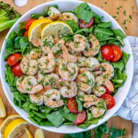 Shrimp Scampi Fresh Salad | Clean Food Crush image