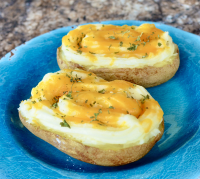 TWICE BAKED POTATOES WITH CREAM CHEESE AND CHEDDAR RECIPES