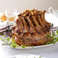 Crown Pork Roast with Apple-Cranberry Stuffing Recipe: How ... image