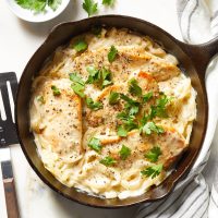 One-Skillet Creamy French Onion Chicken Recipe | EatingWell image