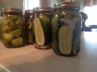 Garlic Dill Pickles and Pickled Green Tomatoes | Just A ... image