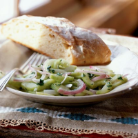Cucumbers Vinaigrette Recipe | MyRecipes image