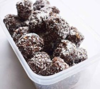 Nut Free Cacao Bliss Balls With Coconut Recipe | Foodtalk image