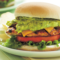Grilled BBQ Chicken sandwiches & Spicy Avocado Spread Recipe image