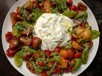 Heirloom Tomatoes with Herbed Ricotta Recipe | Ina Garten ... image