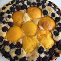 Fresh Nectarine Cake with Blackberries Recipe | Allrecipes image