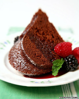 Chocolate Wine Cake Recipe | Martha Stewart image