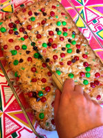 Christmas M&M’s Cookie Bars Squares Recipe – Melanie Cooks image