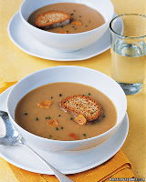 Roasted-Garlic Soup Recipe | Martha Stewart image