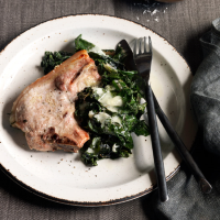 Baked Pork Chops with Swiss Chard Recipe - Quick From ... image