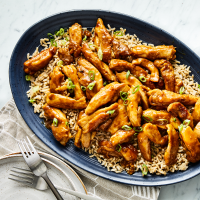 One-Skillet Bourbon Chicken Recipe | EatingWell image