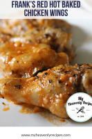 Frank’s Red Hot Baked Chicken Wings - My Heavenly Recipes image