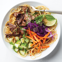 Asian Beef Noodle Bowls Recipe | EatingWell image