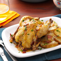 Cornish Hens with Potatoes Recipe: How to Make It image