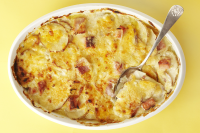 Cheesy Scalloped Potatoes with Ham Recipe | Allrecipes image