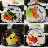 Veggie Sushi 4 Ways Recipe by Tasty image