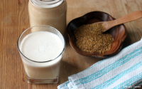 Homemade Golden Flax Seed Milk [Vegan] - One Green Planet image