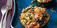 Acorn Squash with Kale and Sausage Recipe | Epicurious image