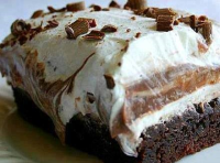 Refrigerator Brownie Cake | Just A Pinch Recipes image